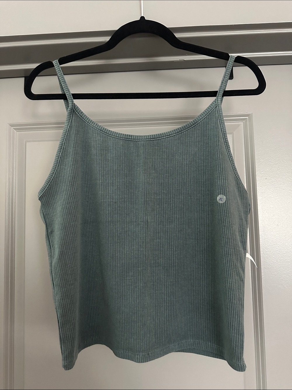 American Eagle Outfitters | Light Sage Ribbed Spaghetti Strap Tank